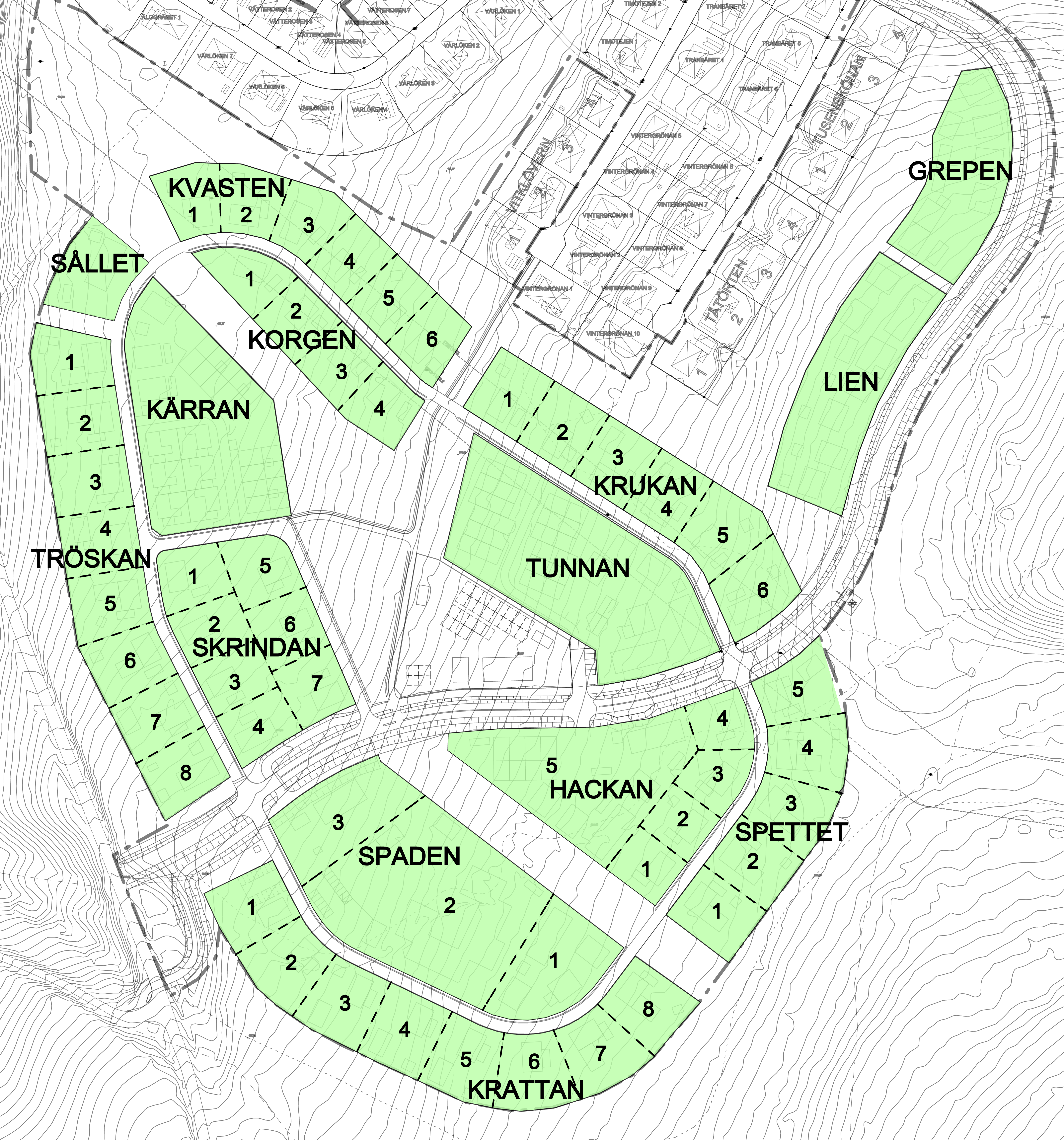 flygfoto över Gripenberg samhälle