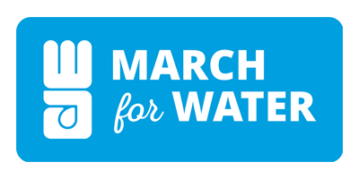 Logotyp av march for water
